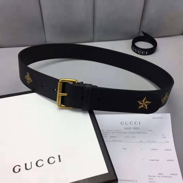 gucci bees and stars belt