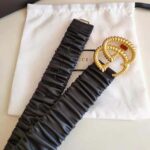 Gucci Unisex Belt with Torchon Double G Buckle in Black Leather - immagine 5