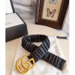 Gucci Unisex Belt with Torchon Double G Buckle in Black Leather - immagine 3