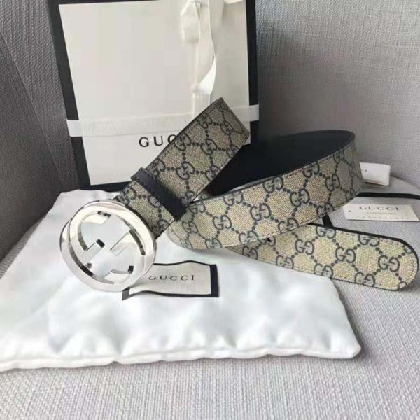 gucci belt beige blue