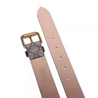 Gucci Unisex GG Supreme Belt with Kingsnake Print in BeigeEbony GG Supreme Canvas (1)
