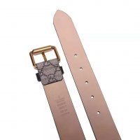 Gucci Unisex GG Supreme Belt with Kingsnake Print in BeigeEbony GG Supreme Canvas (1)