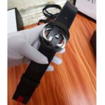 Gucci Unisex GG Web Belt with G Buckle in Green and Red Web - immagine 10