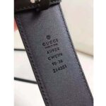 Gucci Unisex Gucci Signature Leather Belt with Interlocking G Buckle-Black - immagine 13