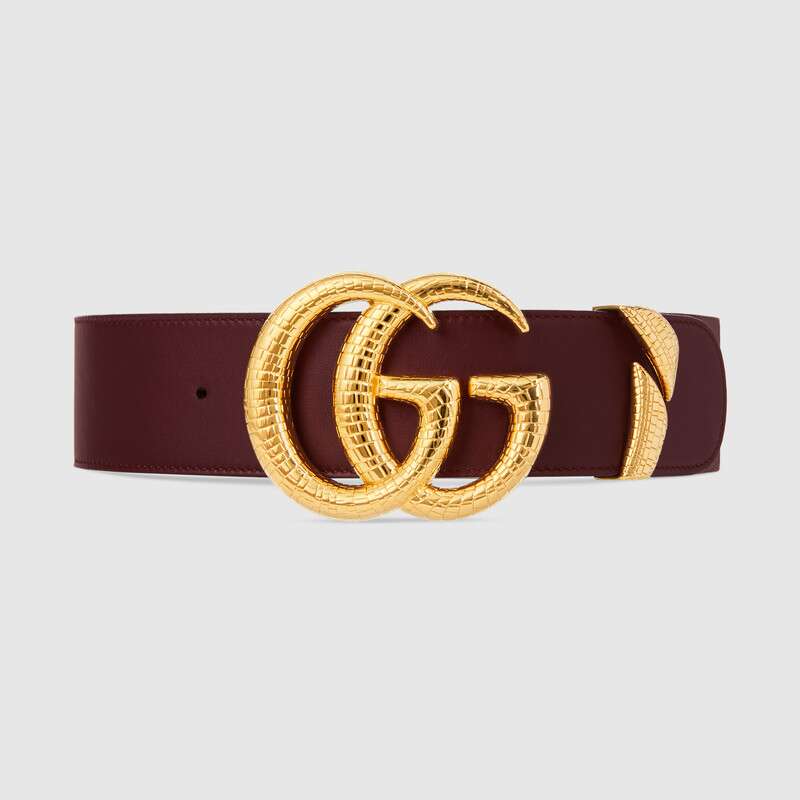 burgundy gucci belt