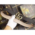Gucci Unisex Leather Belt with Double G Buckle with Snake in Black Leather - immagine 3