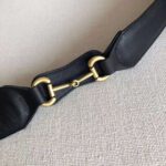 Gucci Unisex Leather Belt with Horsebit in Black Smooth Leather - Image 3