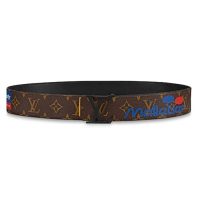 Louis Vuitton LV Initiales 40mm Belt in Monogram Canvas-Brown (1)