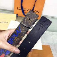 Louis Vuitton LV Initiales 40mm Belt in Monogram Canvas-Brown (1)