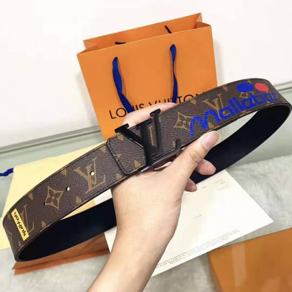 Louis Vuitton LV Initiales 40mm Belt in Monogram Canvas-Brown (5)