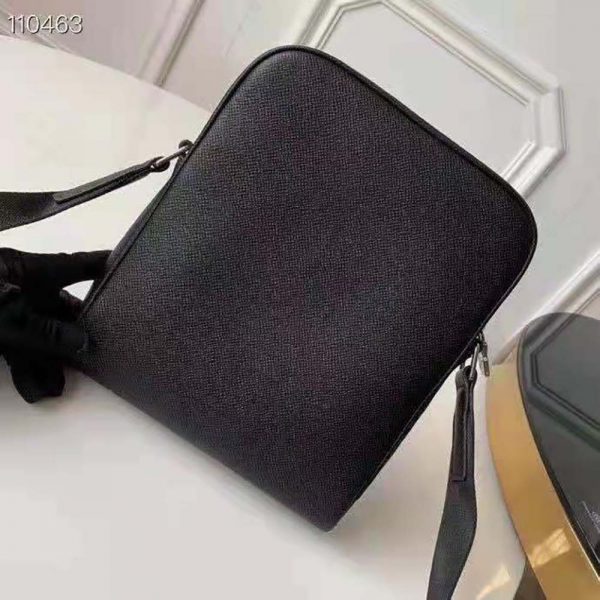 Louis Vuitton LV Men Alex Messenger Bag in Taiga Cowhide Leather-Black (5)