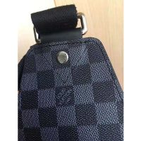 Louis Vuitton LV Men Avenue Sling Bag in Coated Damier Graphique Canvas-Grey (1)