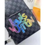 Louis Vuitton LV Men Avenue Sling Bag in Damier Graphite Canvas-Grey – Image 6