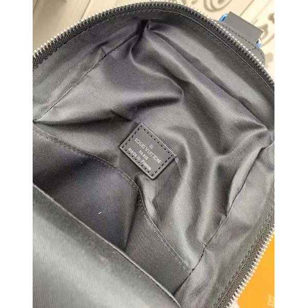 Louis Vuitton LV Men Avenue Sling Bag in Damier Graphite Coated Canvas-Grey (9)
