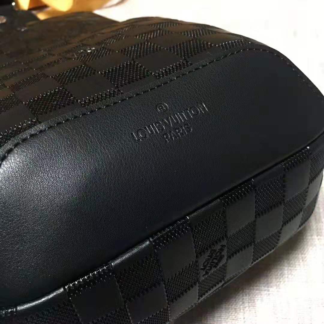 Louis Vuitton Black Leather Damier Infini Avenue Sling Bag 48lk54 –  Bagriculture