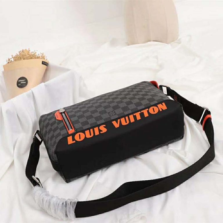 Louis Vuitton Discovery Backpack Damier Cobalt Race Pm Blue Orange