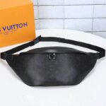 Louis Vuitton LV Men Discovery Bumbag in Monogram Shadow Calf Leather-Black - Image 2