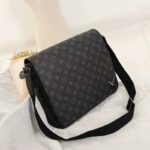 Louis Vuitton LV Men District MM Bag in Monogramme Eclipse Canvas-Grey – Image 2