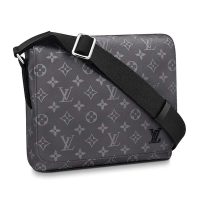 Louis Vuitton LV Men District PM Bag in Monogramme Eclipse Canvas-Grey (5)