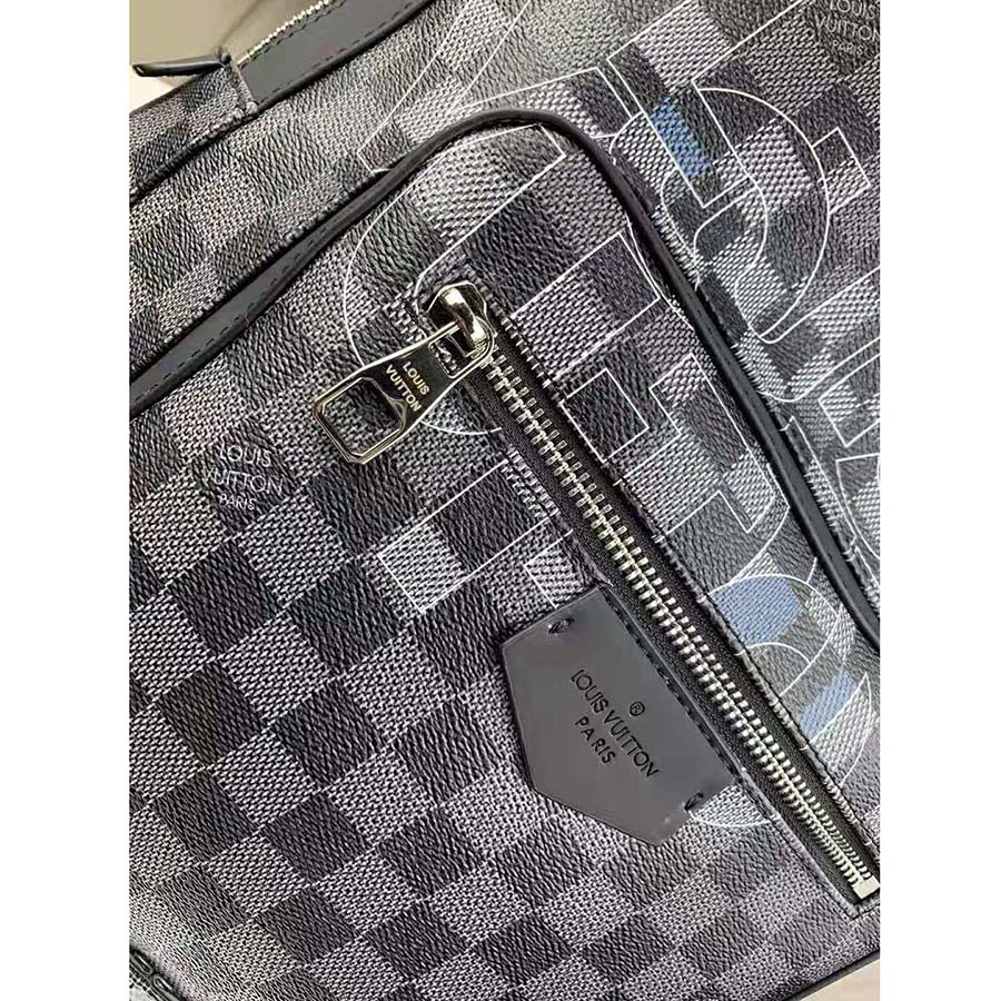 Josh backpack leather bag Louis Vuitton Grey in Leather - 31209088