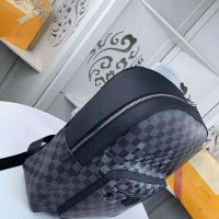 Louis Vuitton LV Men Josh Backpack Bag in Damier Graphite Coated Canvas-Grey (6)