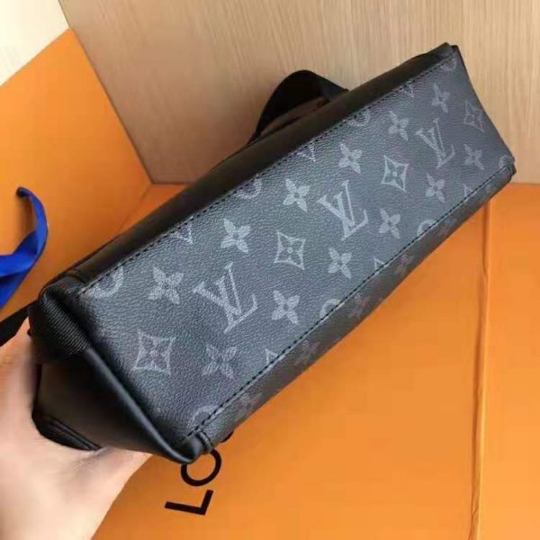 Louis Vuitton LV Men Messenger PM Voyager Bag in Monogram Eclipse Canvas-Black (4)