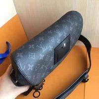 Louis Vuitton LV Men Messenger PM Voyager Bag in Monogram Eclipse Canvas-Black (1)