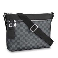 Louis Vuitton LV Men Mick PM Bag in Damier Graphite Canvas-Grey (1)