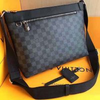 Louis Vuitton LV Men Mick PM Bag in Damier Graphite Canvas-Grey (1)