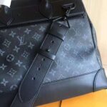 Louis Vuitton LV Men Steamer PM Bag in Monogram Eclipse Coated Canvas-Black - Image 4