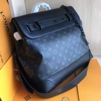 Louis Vuitton LV Men Steamer PM Bag in Monogram Eclipse Coated Canvas-Black (8)