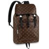 Louis Vuitton LV Men Zack Backpack in Coated Canvas-Brown