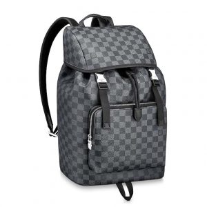 Louis Vuitton LV Men Zack Backpack in Coated Canvas-Grey