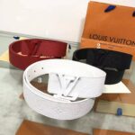 Louis Vuitton LV Unisex Ceinture LV Shape 40mm Belt in Lanière En Cuir Taurillon Embossé – Image 7