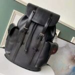 Louis Vuitton LV Unisex Christopher PM Backpack in Cowhide Leather-Black - immagine 2