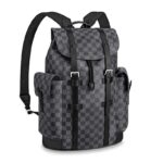 Zaino unisex Louis Vuitton LV Christopher PM in tela Damier Graphite - Grigio