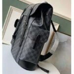 Louis Vuitton LV Unisex Christopher PM Backpack in Damier Graphite Canvas-Grey - immagine 3