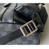 Louis Vuitton LV Unisex Christopher PM Backpack in Damier Graphite Canvas-Grey (1)