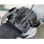 Louis Vuitton LV Unisex Christopher PM Backpack in Damier Graphite Canvas-Grey - immagine 5