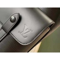 Louis Vuitton LV Unisex Christopher PM Backpack in Timeless Black Epi Leather-Black (1)