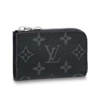 Louis Vuitton LV Unisex Coin Purse in Masculine Monogram Eclipse-Black (1)