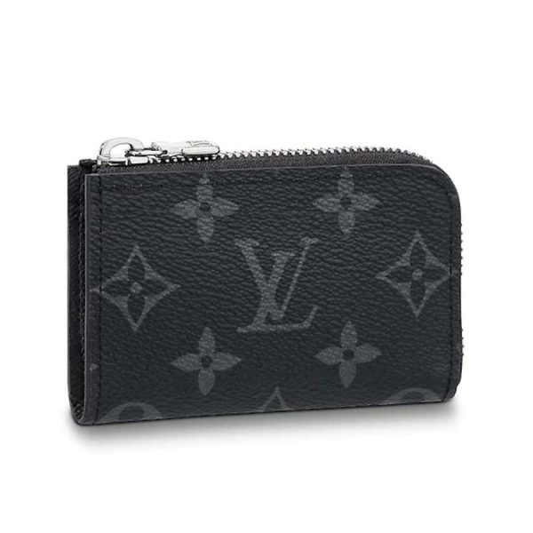 Louis Vuitton LV Unisex Coin Purse in Masculine Monogram Eclipse-Black (1)