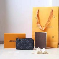 Louis Vuitton LV Unisex Coin Purse in Masculine Monogram Eclipse-Black (1)