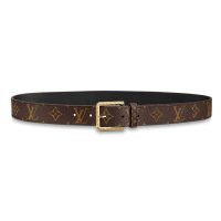 Louis Vuitton LV Unisex Daily LV 30mm Belt in Monogram Canvas-Brown