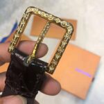 Louis Vuitton LV Unisex Daily LV 30mm Belt in Monogram Vernis Calf Leather-Black - Bild 7