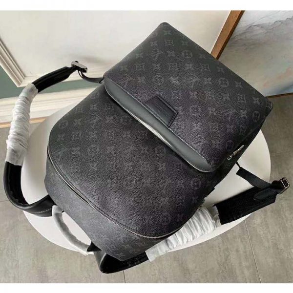 Louis Vuitton LV Unisex Discovery Backpack PM in Supple Monogram Eclipse Coated Canvas (6)