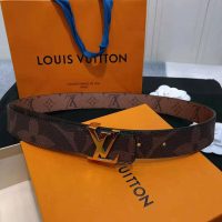 Louis Vuitton LV Unisex LV Iconic 30mm Reversible Belt in Oversized Monogram Reverse Canvas (1)