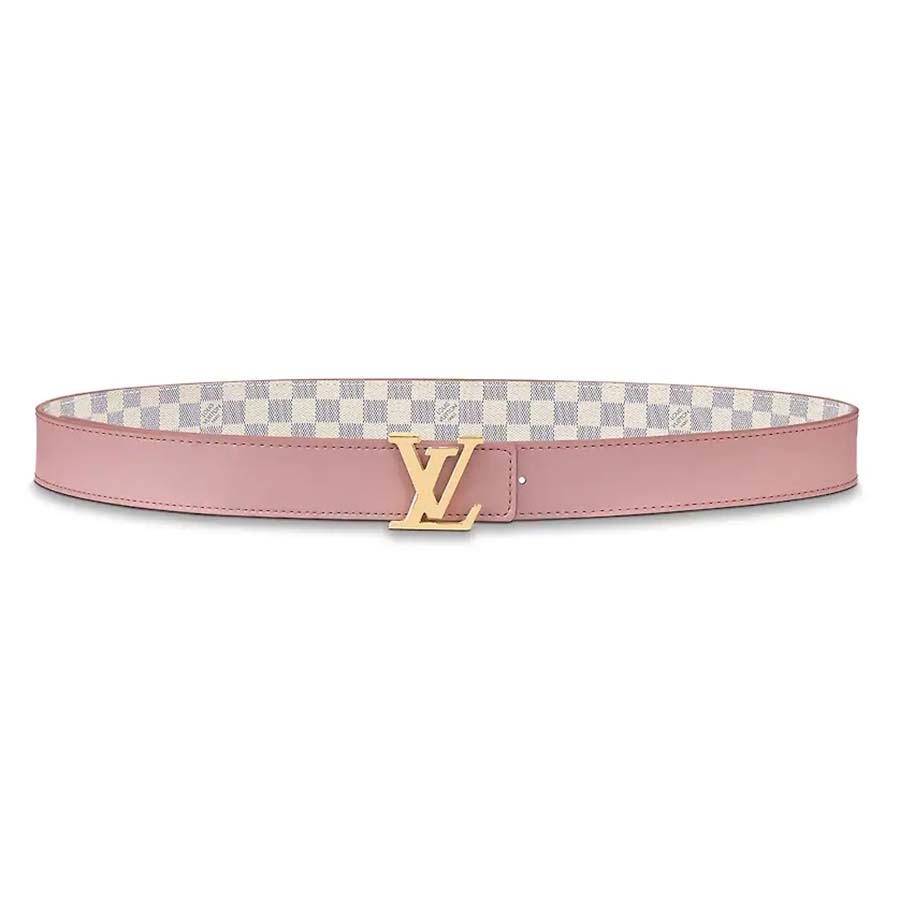 Louis Vuitton - LV Initials 30mm Reversible Belt - Damier Canvas - Rose - Size: 90 cm - Luxury