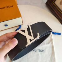 Louis Vuitton LV Unisex LV Initiales 40mm Reversible Belt-Black (1)