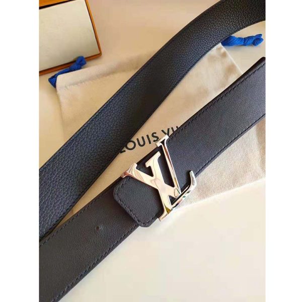 Louis Vuitton LV Unisex LV Initiales 40mm Reversible Belt-Black (9)